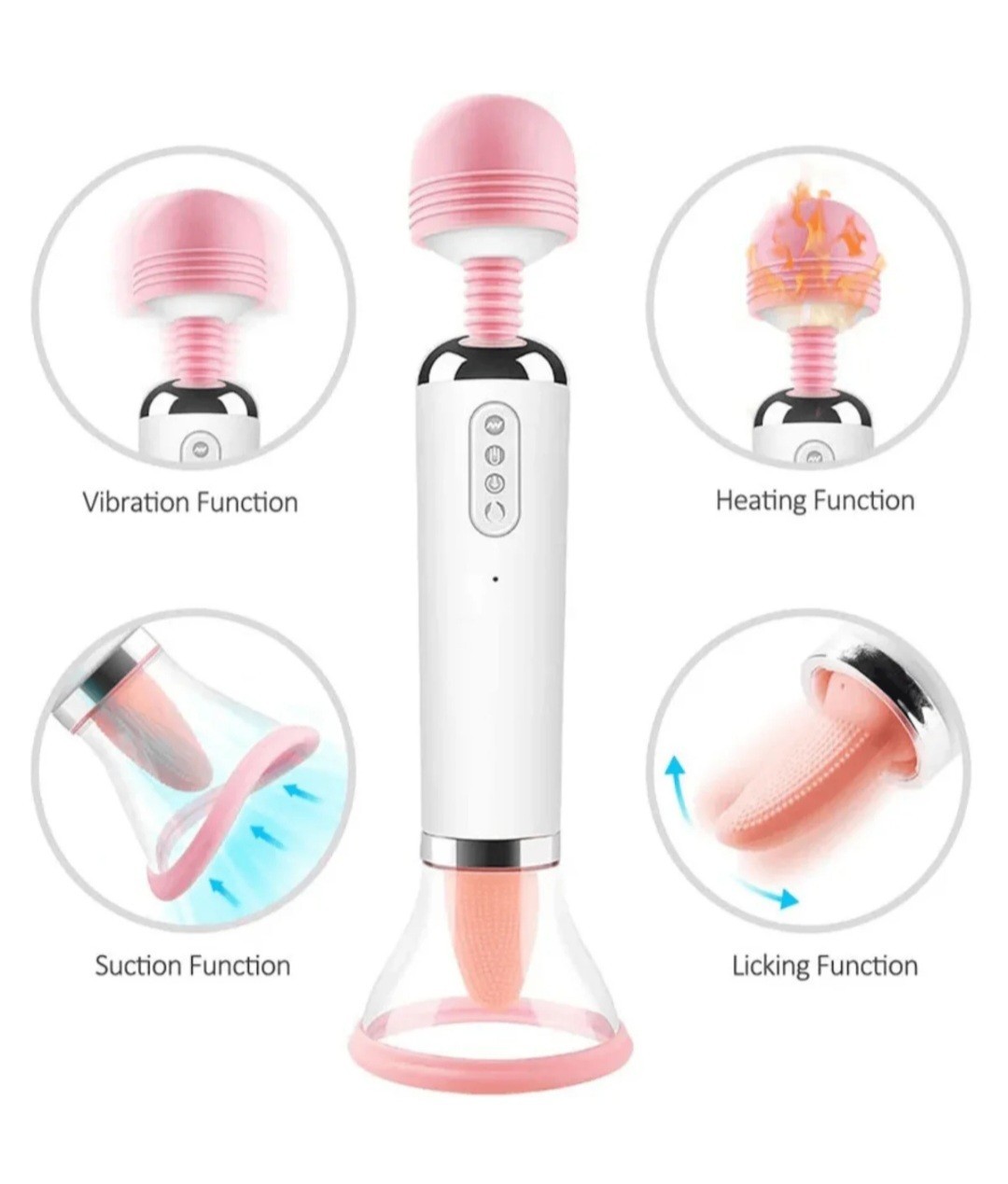 Powerful Multi-Speed Magic Vibrating Massager Wand Full Body USB Rechargeable