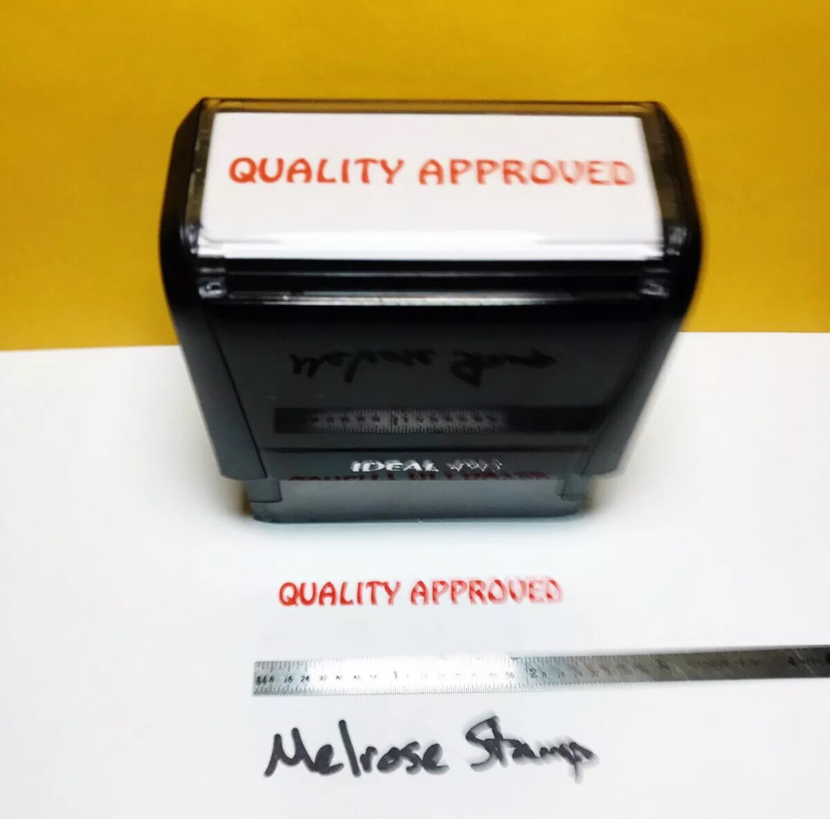 Quality Approved Rubber Stamp Red Ink Self Inking Ideal 4913