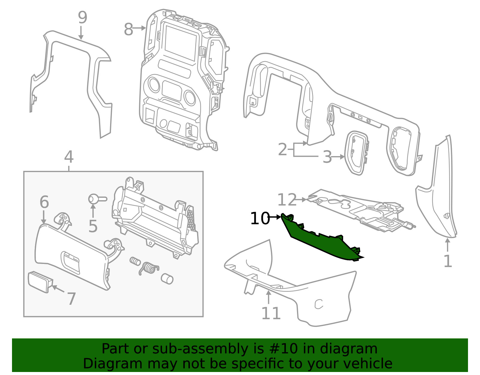 Genuine GM Lower Panel 85110488