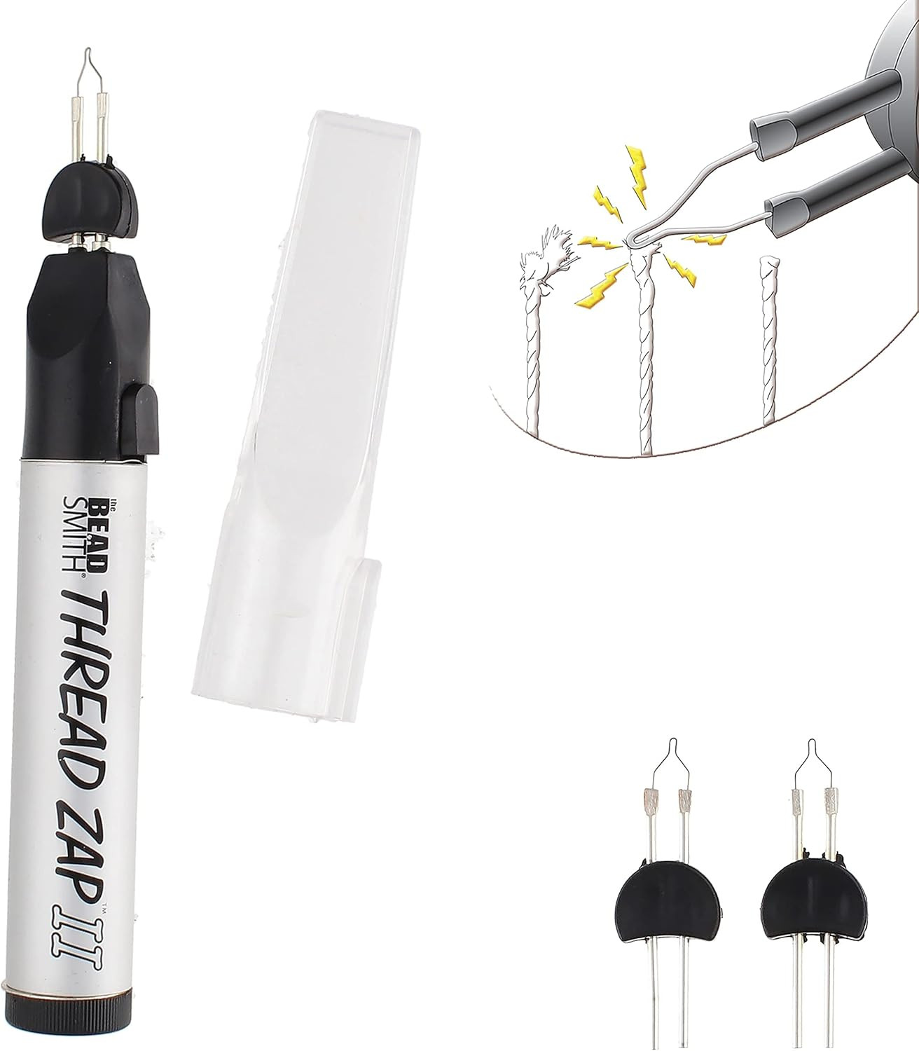 Thread Zap - 5.25” Thread Burner - plus 2 Pack Replacement Tips Included - Tr...