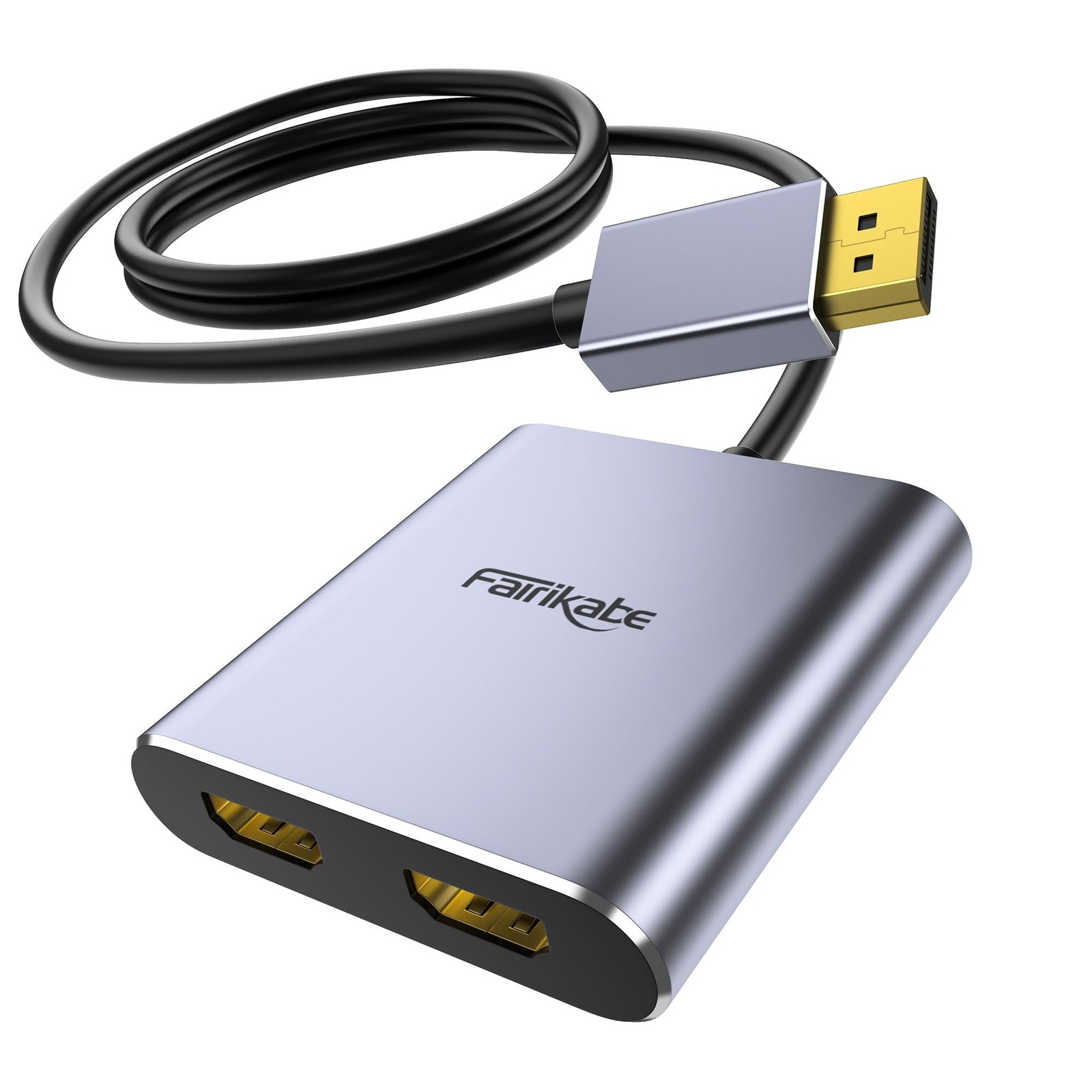 Displayport to Dual HDMI Adapter, 4K 60Hz Display Port to hdmi Spli... Fast Ship