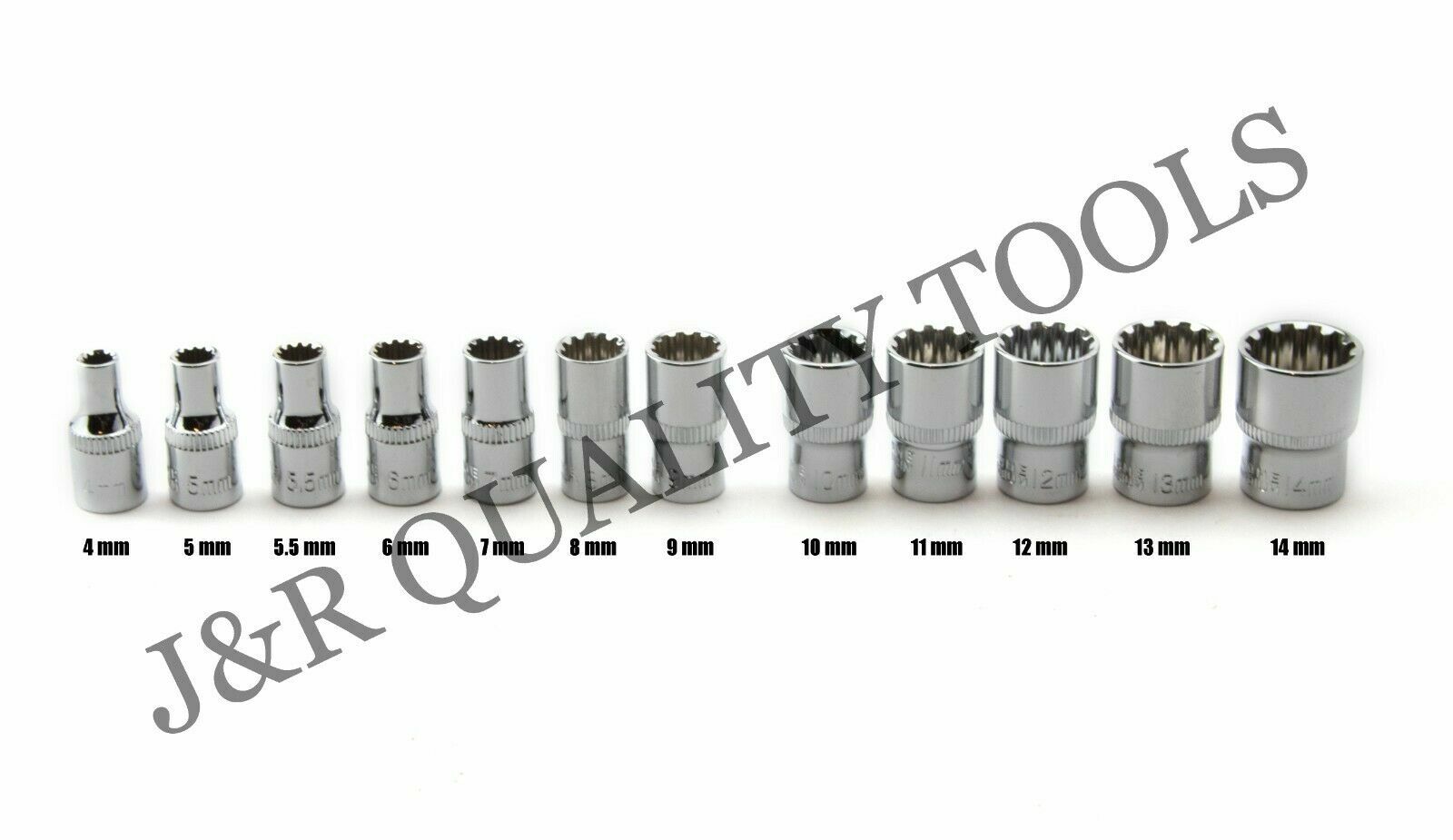 1/4" DRIVE DR SOCKET WRENCH TOOL SET KIT FOR REMOVING ROUNDED DAMAGED BOLTS NUTS