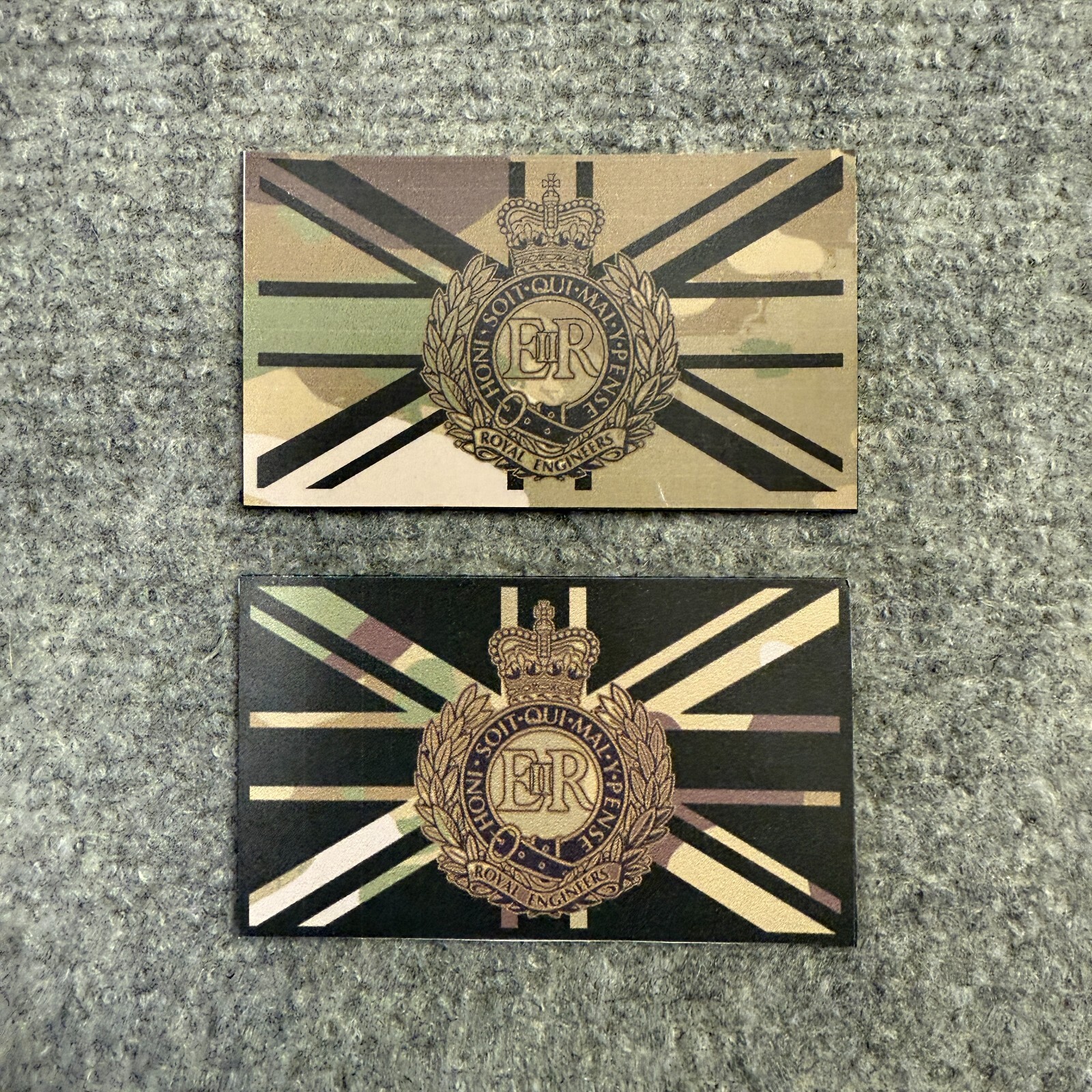 Royal Engineers Union Jack Flag IR Style RE Multicam Morale Patch 85mm x 50mm