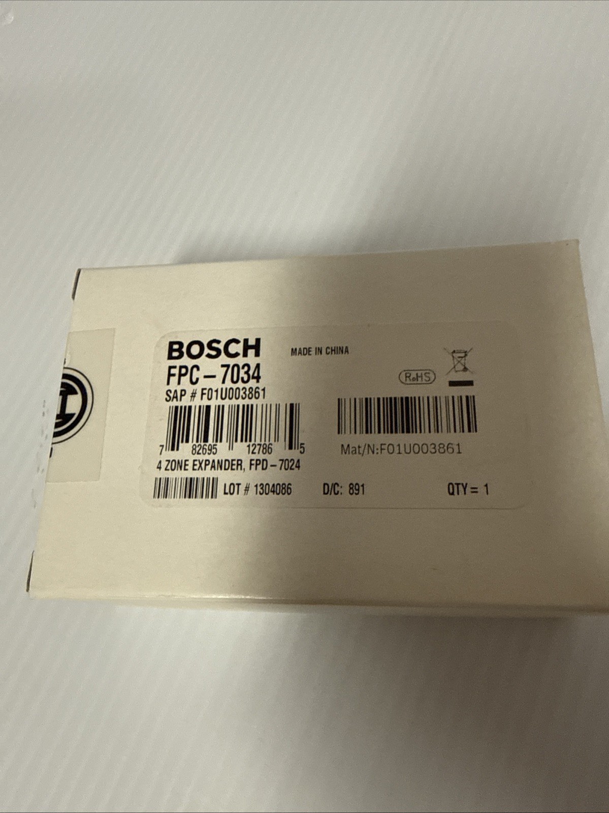 Bosch FPC-7034 4-Zone Fire Alarm Panel Expander for FPD-7024 New Sealed