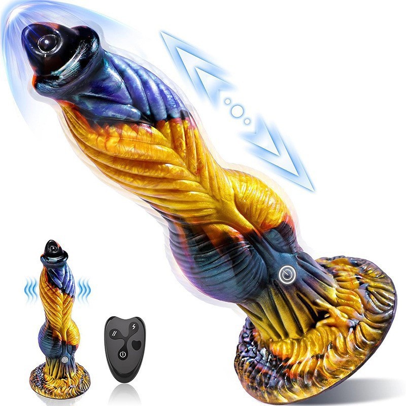 Thrusting Dragon Dildo Vibrator Sex Toys Monster Thick Dildo Suction Cup Adult