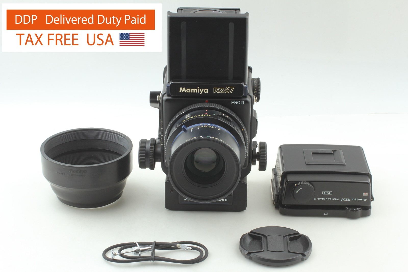 【N MINT】Mamiya RZ67 Pro II Film Camera Sekor Z 90mm f3.5 120 Film Back JAPAN