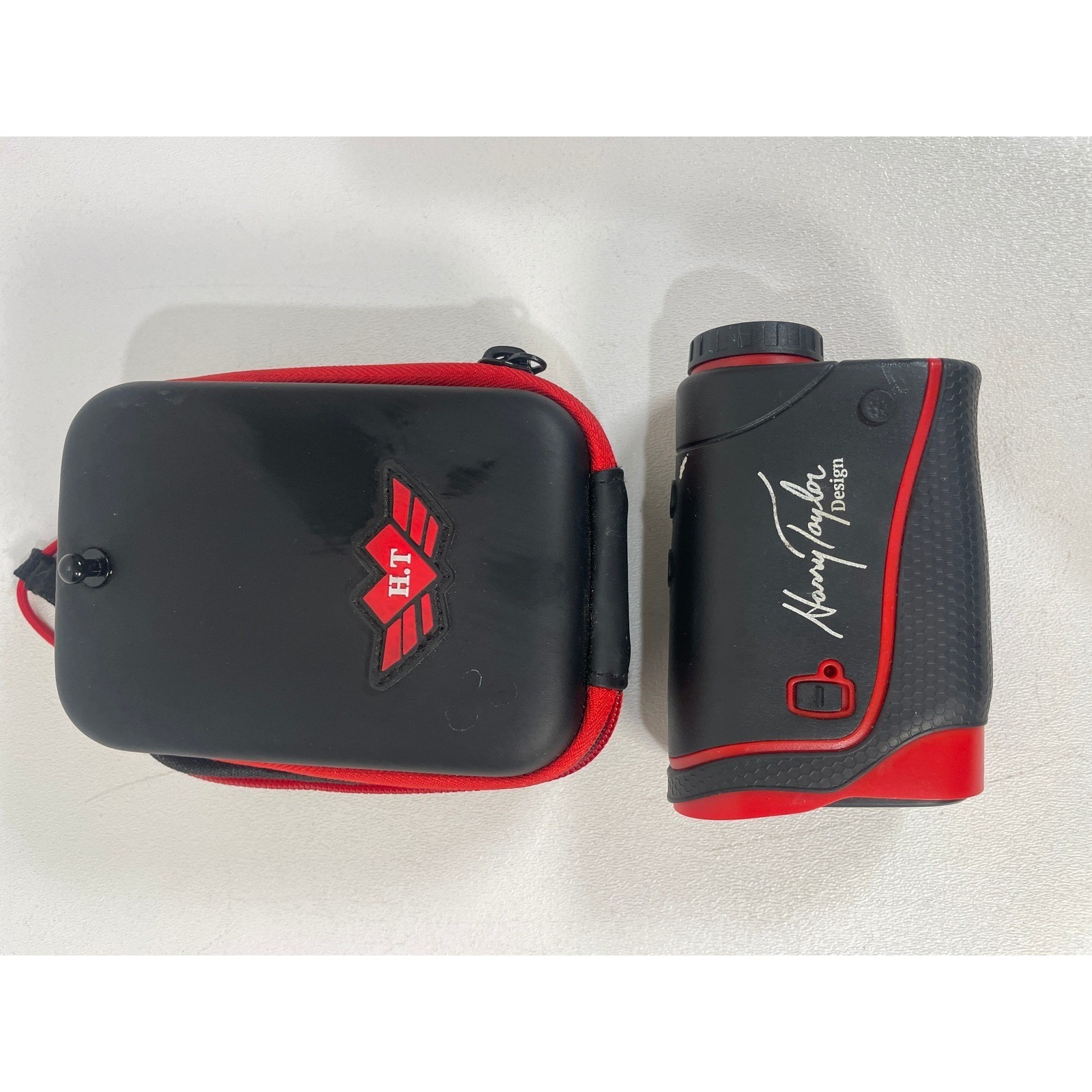 Harry Taylor Design Golf Laser Rangefinder MAG-LOK With Case Black Red