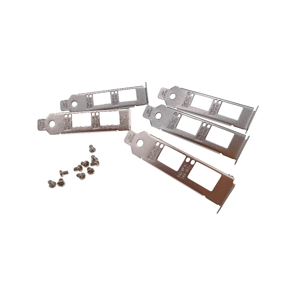 5pcs Short Bracket with Screws for Intel X520-LR2 JL82599ES E33052-003 X710-DA2
