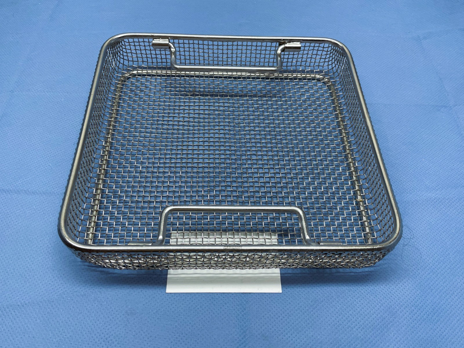 Autoclave Tray, Stainless Steel Wire, 10" x 10" x 2",  Germany