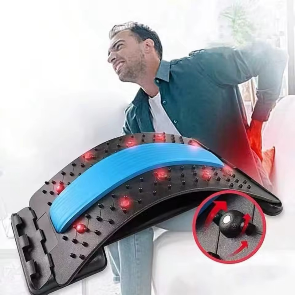 Back Stretcher for Lower Back Pain Relief, Back Cracking Device, Multi-Level