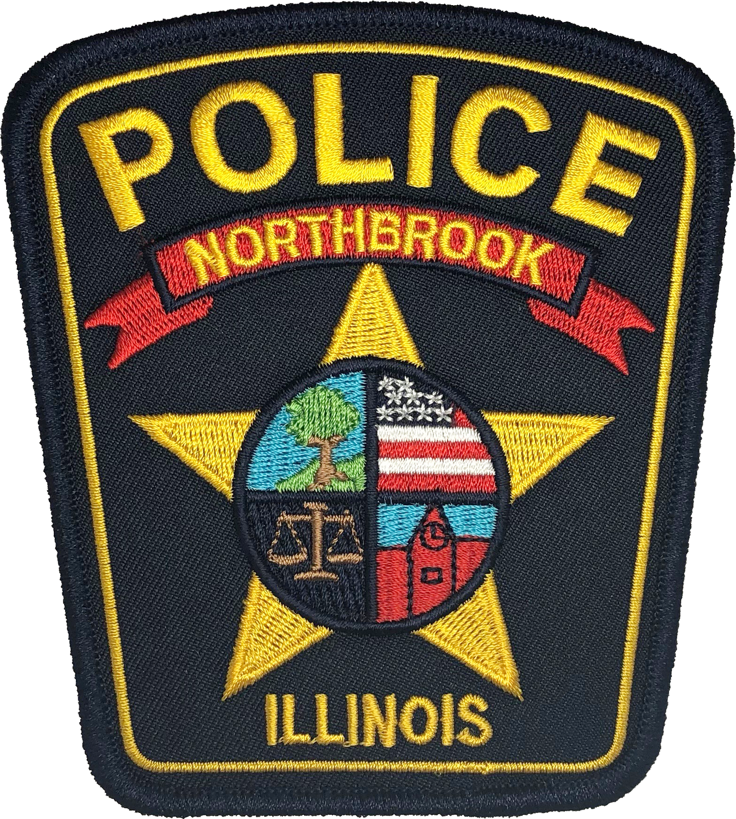NORTHBROOK POLICE DEPARTMENT SHOULDER PATCH: Supervisor
