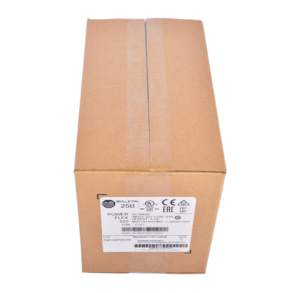 Allen-Bradley 25B-D4P0N104 NEW AB 25B-D4P0N104 PowerFlex 525 1.5kW 2Hp AC Drive