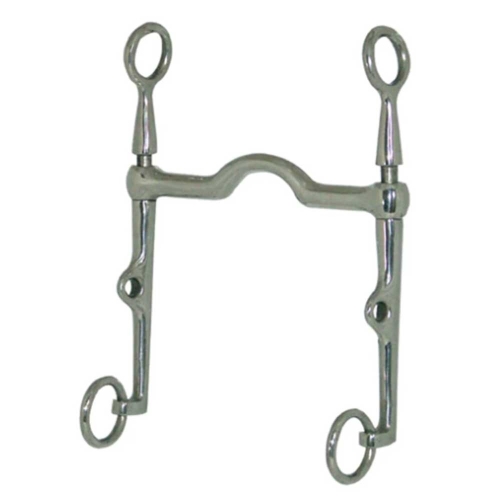 Weymouth Stainless Steel Low Port Slip Cheek 5" Bit with 7" Cheeks