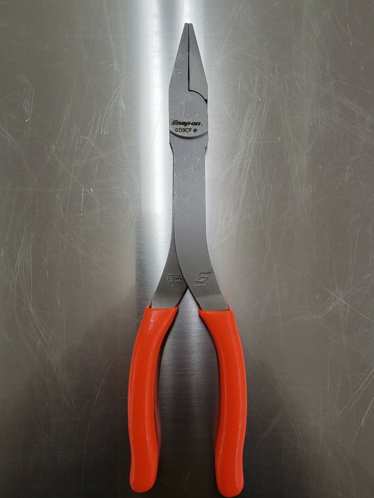 *NEW* Snap On Tools 609CF 9" Talon Grip  Duck Bill Pliers ORANGE Soft Grip