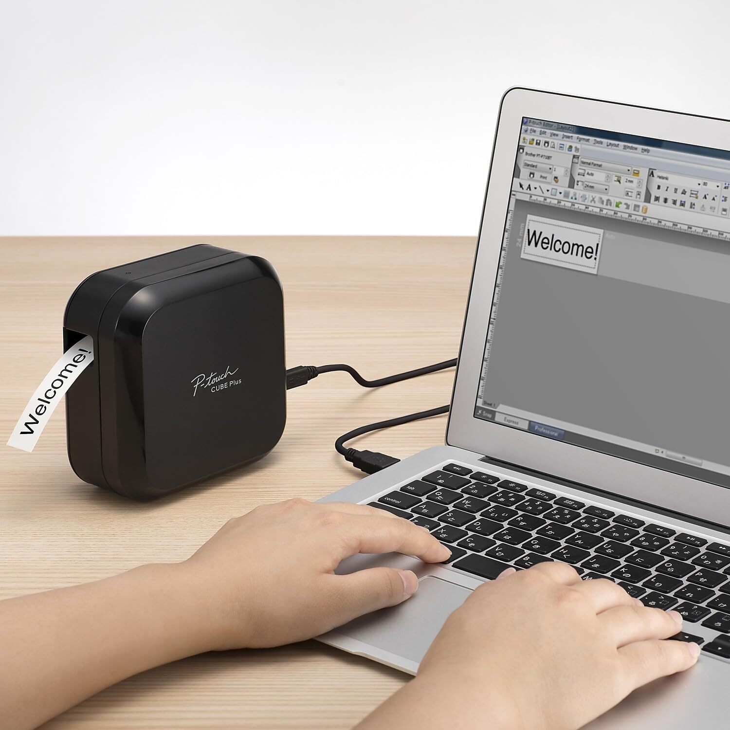 Brother P Touch CUBE Plus PTP710BT Wireless Label Maker Bluetooth Portable