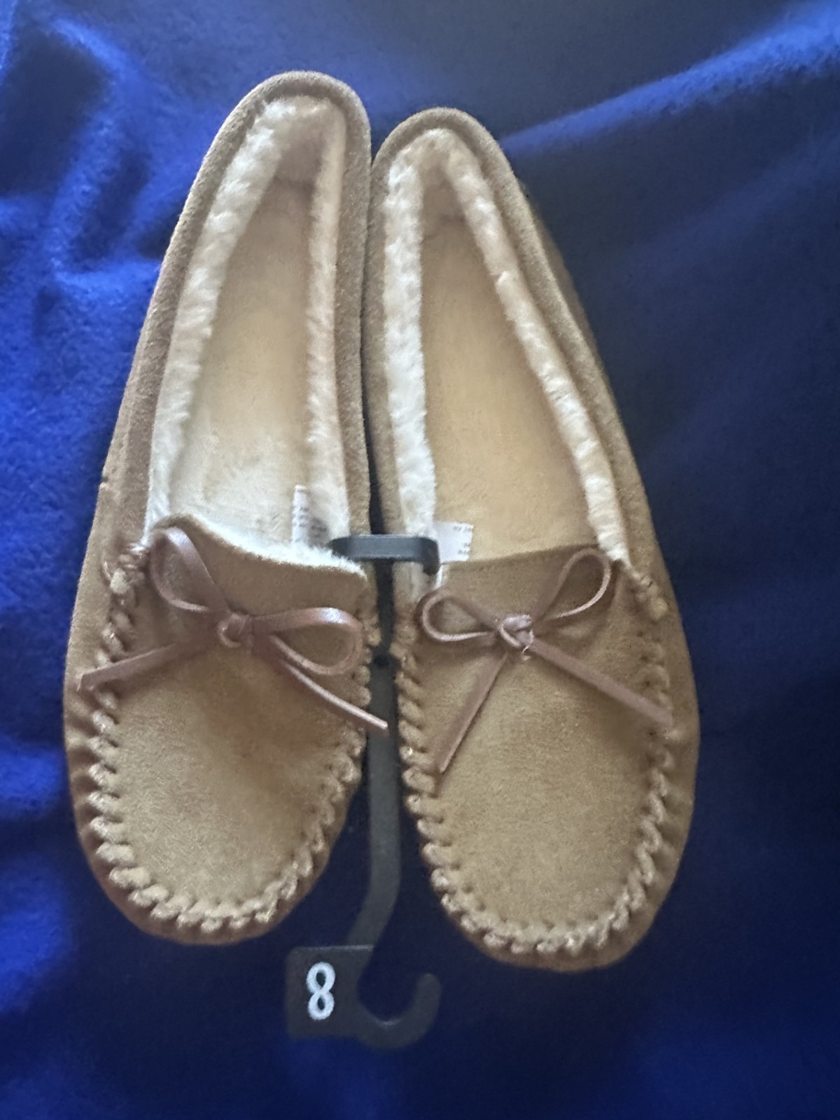 Leather Brown Moccasins, Ladies Size 8