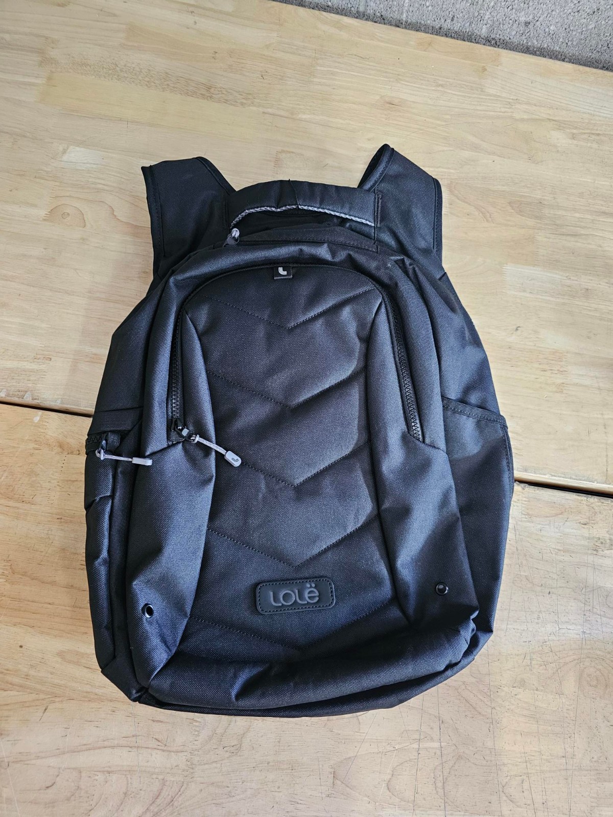 Lole Quilted Laptop Backpack Black  NWT