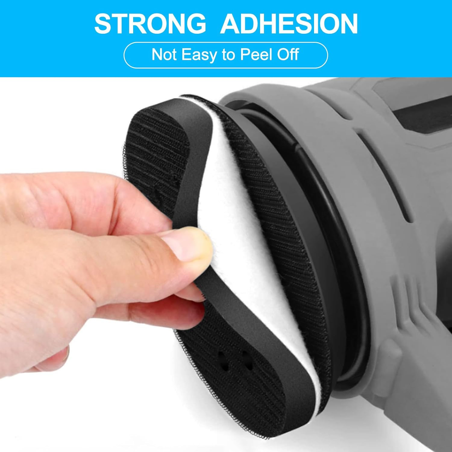 5pc 5" Foam Sanding Sander Buffer Backing Pads 8 Hole Sponge Hook Loop Interface