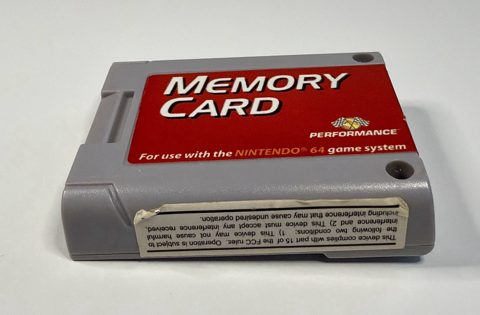 Memory Card Nintendo 64 N64 by Performance P-302 Tested & Working!