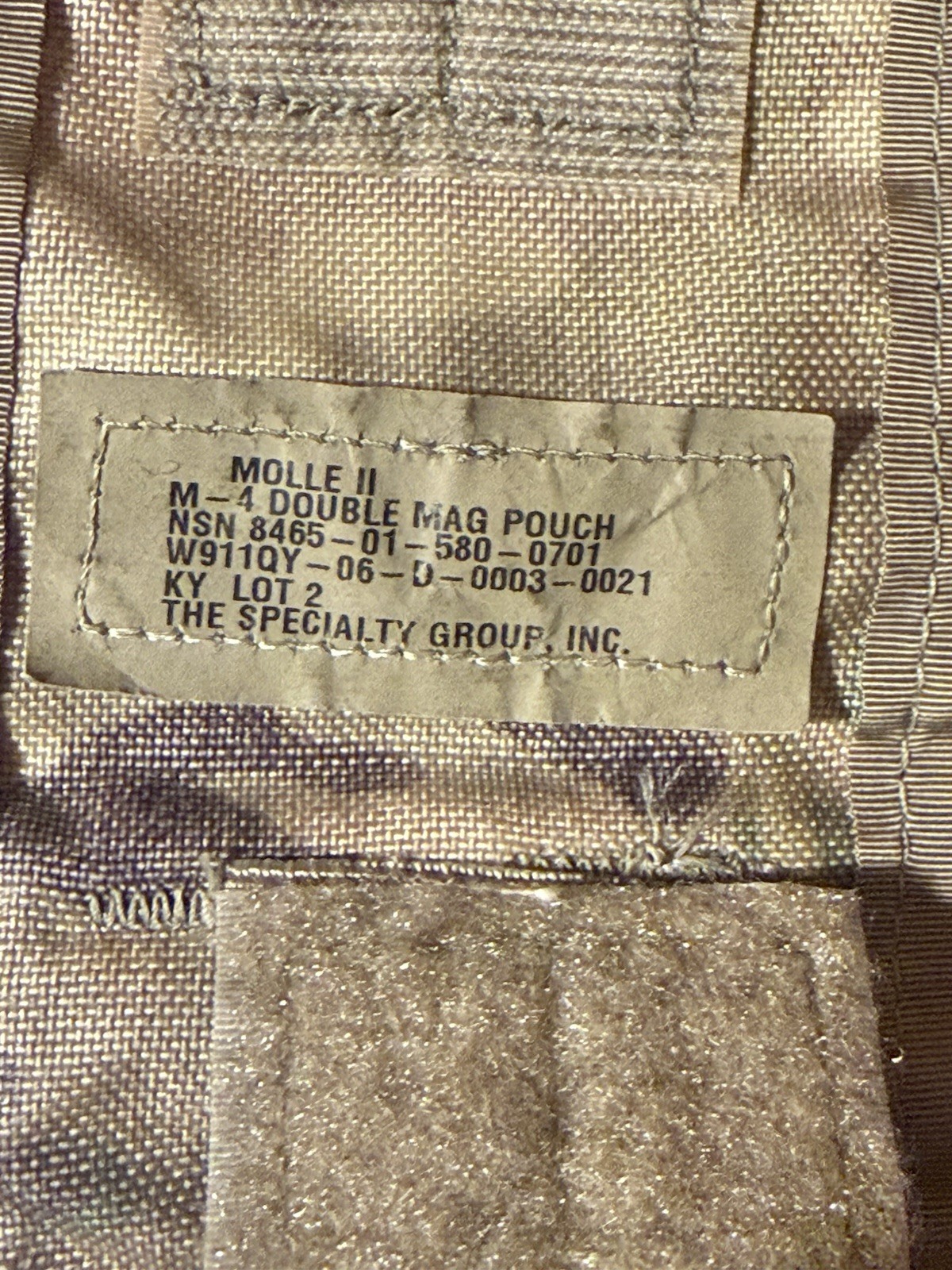 M 4 Double Mag Pouch (MULTICAM/OCP) USGI MOLLE II