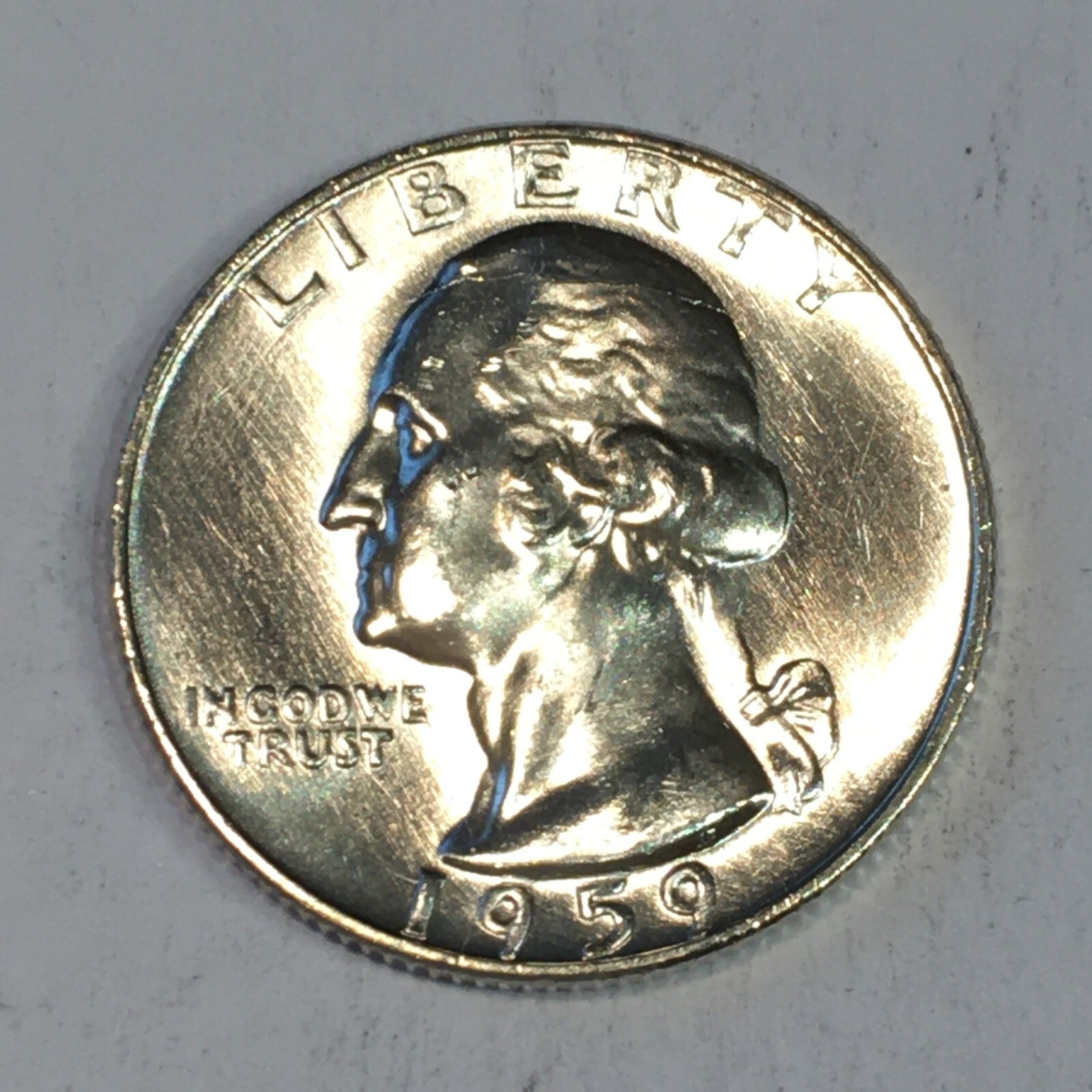 1959-D Silver Washington Quarter Original Uncirculated High Quality Scans #P705