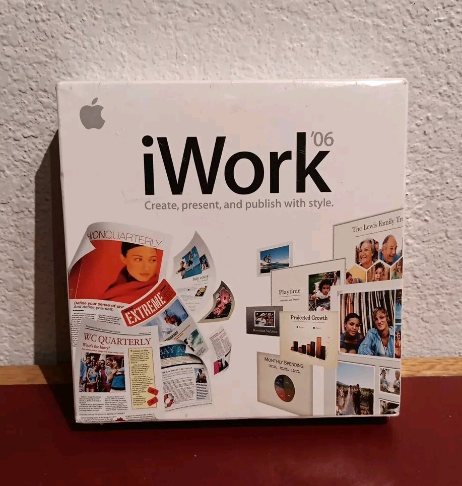 New/Sealed Apple iWork '06 Mac MA222Z/A