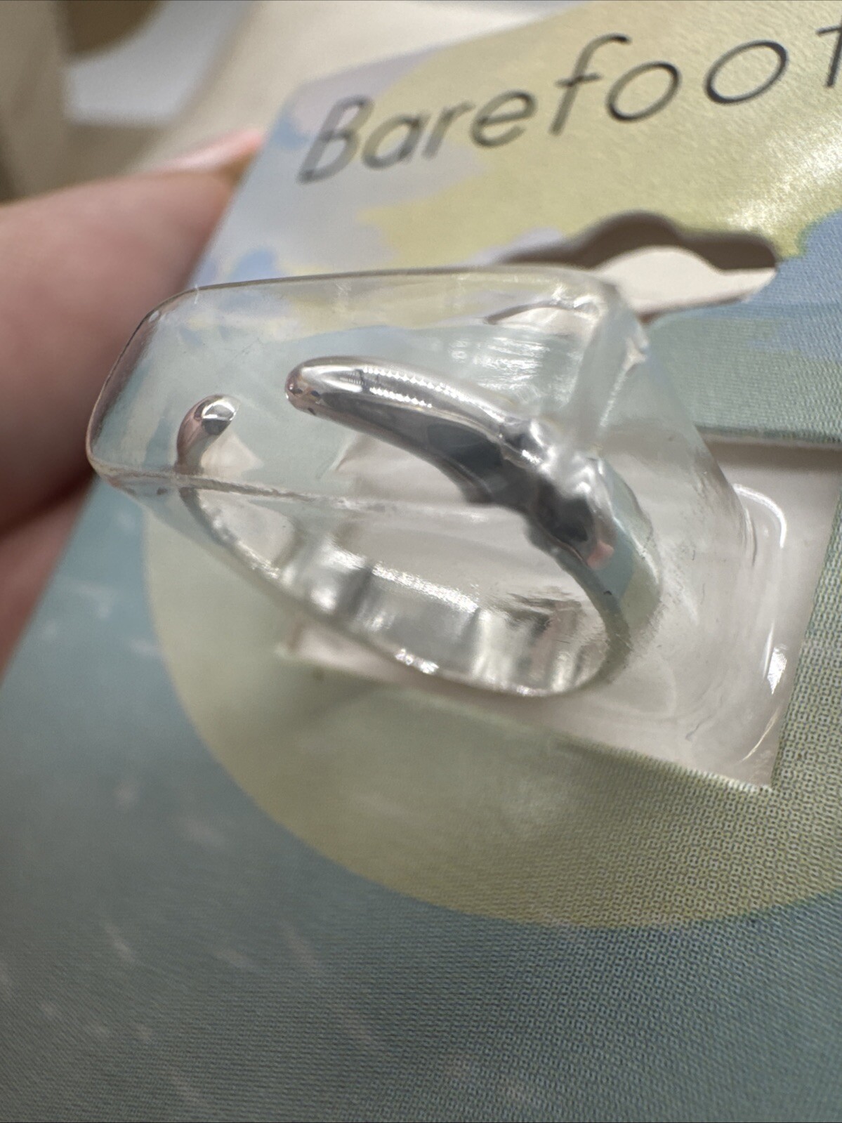 Barefootsies Fine Silver Plated Toe Ring NWT @ $30