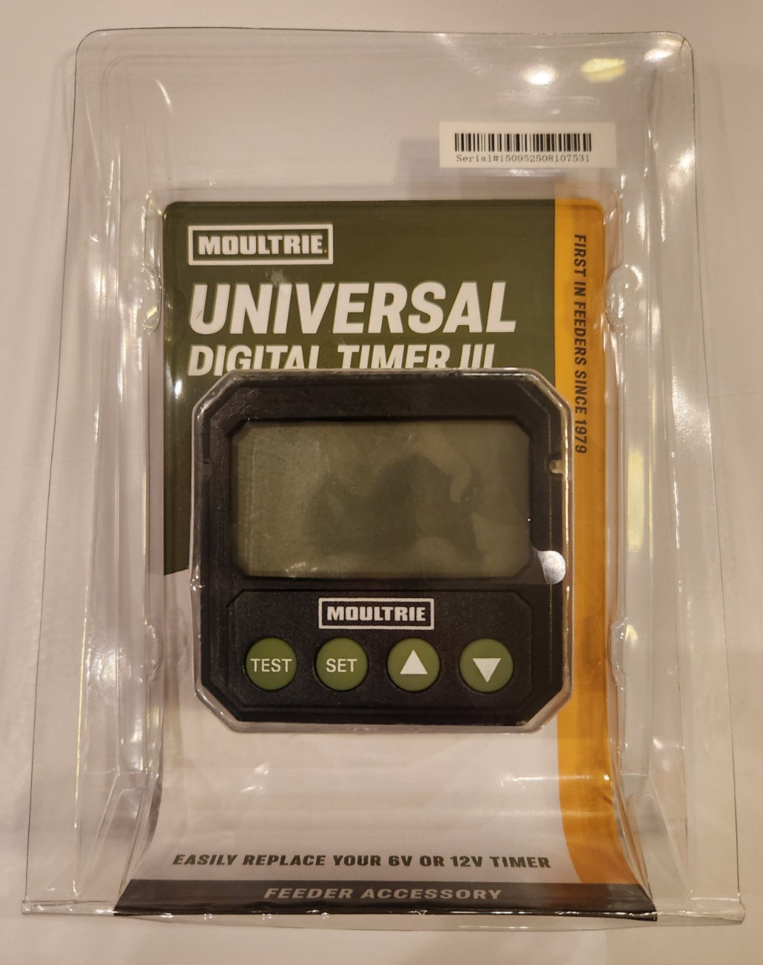 Moultie Universal Digital Timer III 6 / 12 Volt Deer Feeder Timer