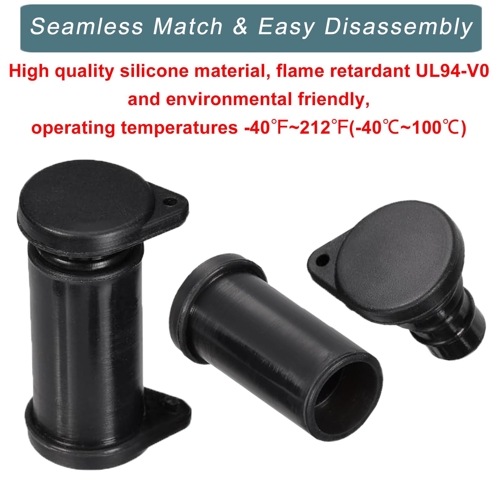 KarlKers Solar Connector Caps, IP67 Solar Panel Connector Cap Weather Resistant