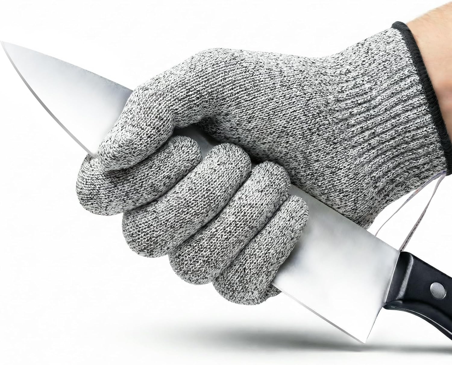 Cut Resistant Gloves, 1 Pair, Level 5 Food-Grade & Fiberglass-Free Mandoline Glo