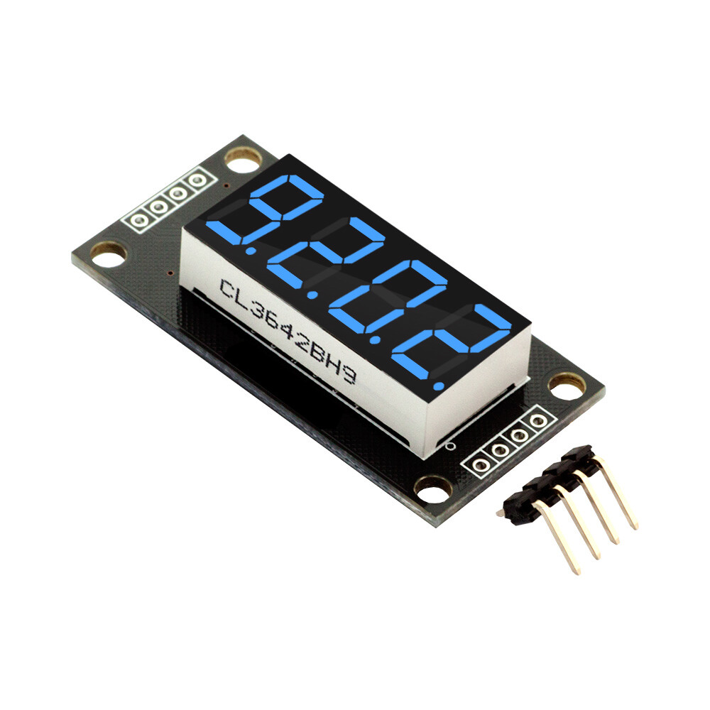 0.36" TM1637 7-Segment 4-Bit Digital Tube LED Blue Display Module For Arduino