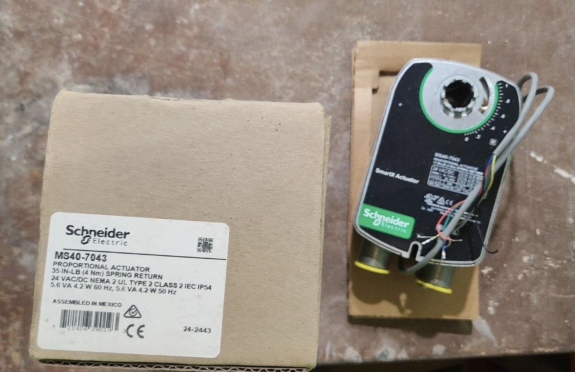 NEW Schneider Electric MS40-7043 Actuators & Damper Elec, Prop, 2-10 VDC