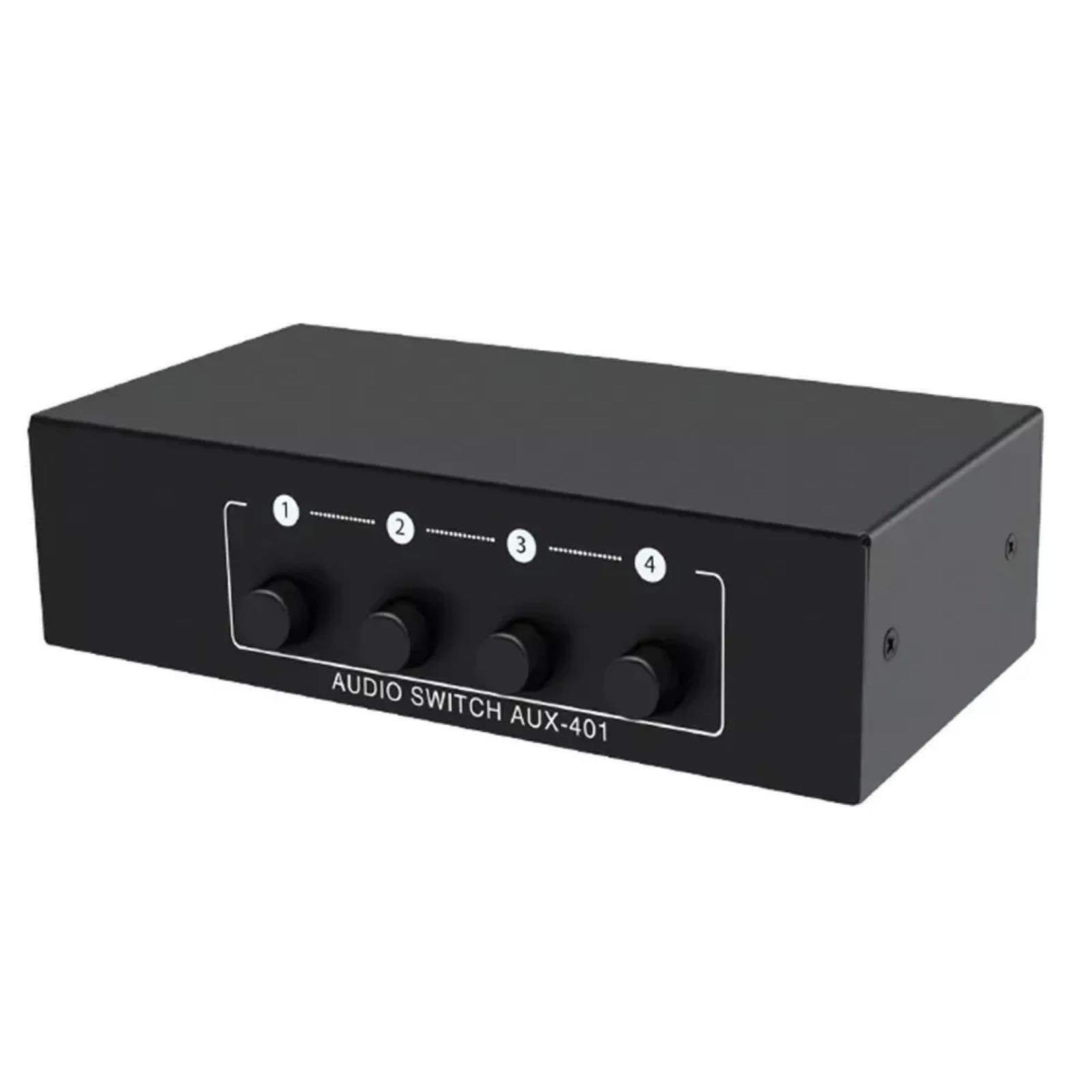 1 x Stereo Audio Switcher 4 in 1 Out A/B Analog For Multi-source Switching
