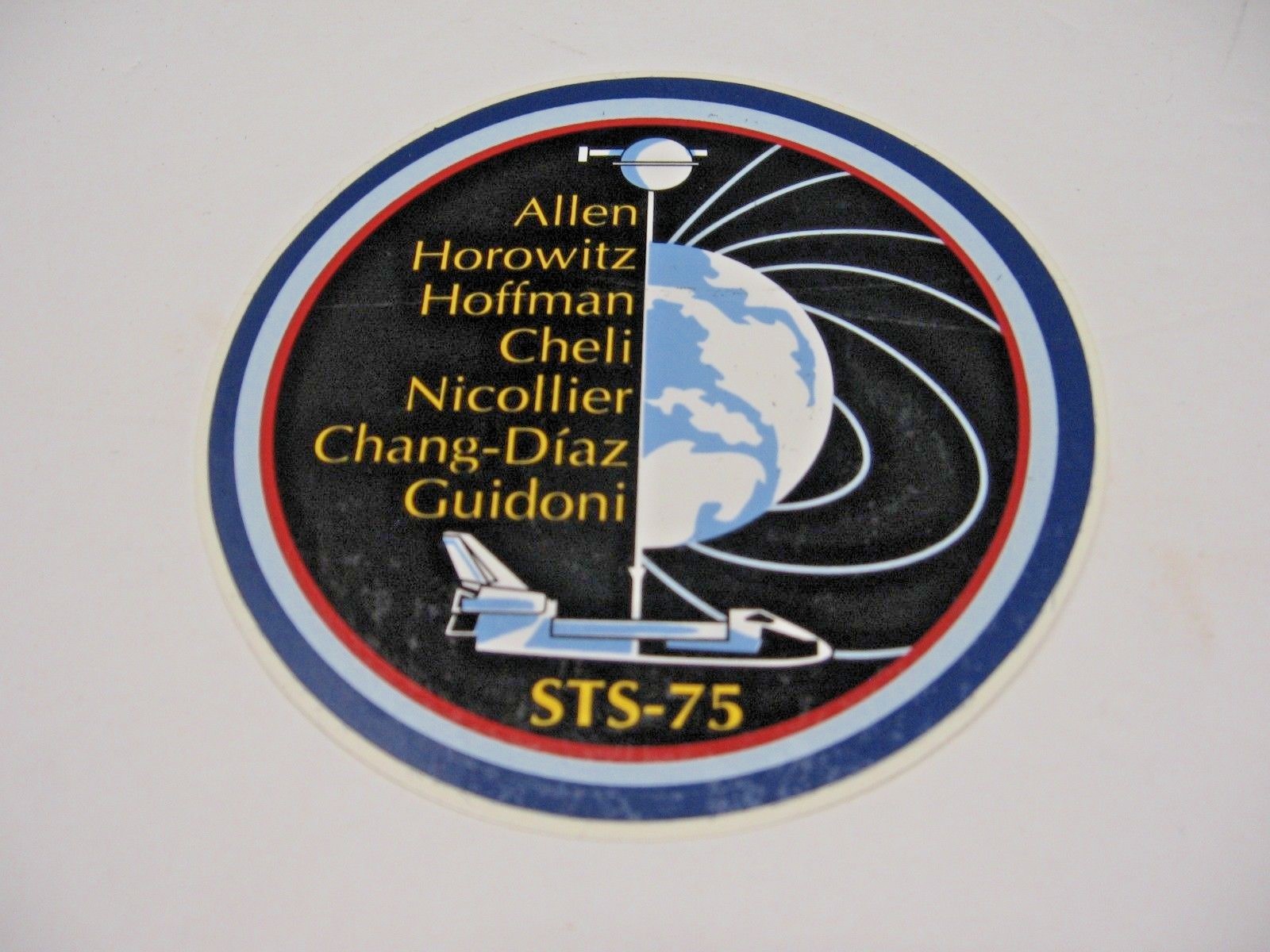 NASA Space Shuttle Mission STS-75 Columbia Orbiter 19th Mission Decal Sticker