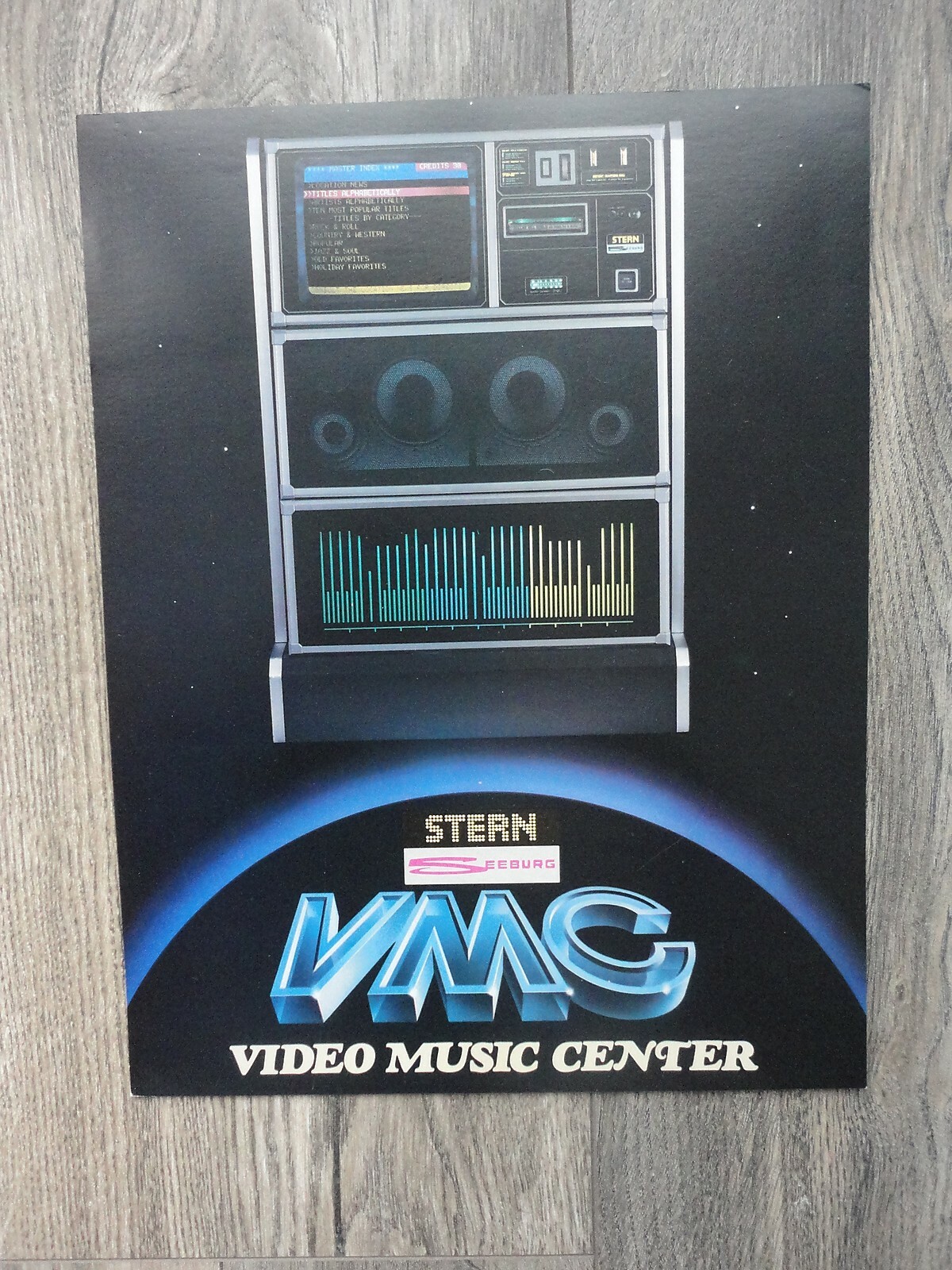 Seeburg VMC Jukebox Machine Flyer Original Stern Brochure