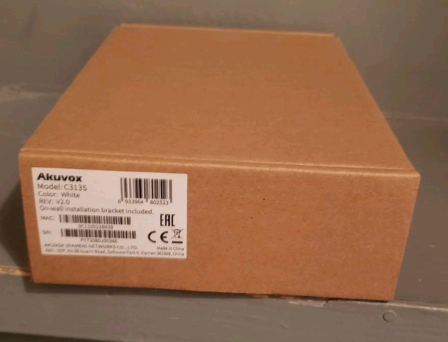 AKUVOX C313S Monitor for SIP Intercom POE Two-way audio (BRACKET INCLUDED) New