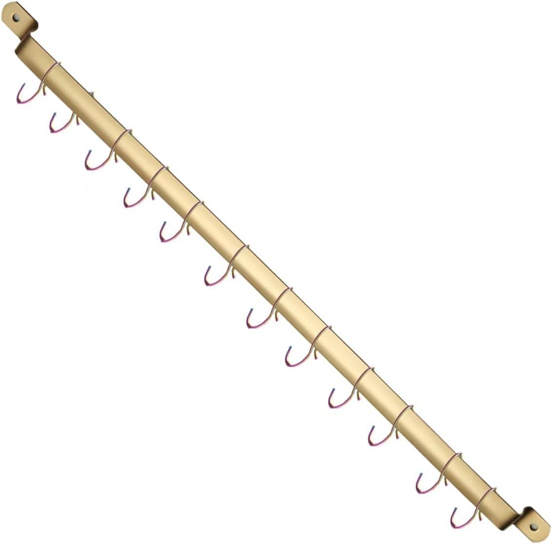 Kitchen Utensil Rack, Kitchen Rack With Gold Titanium Plating,Rail Rack
