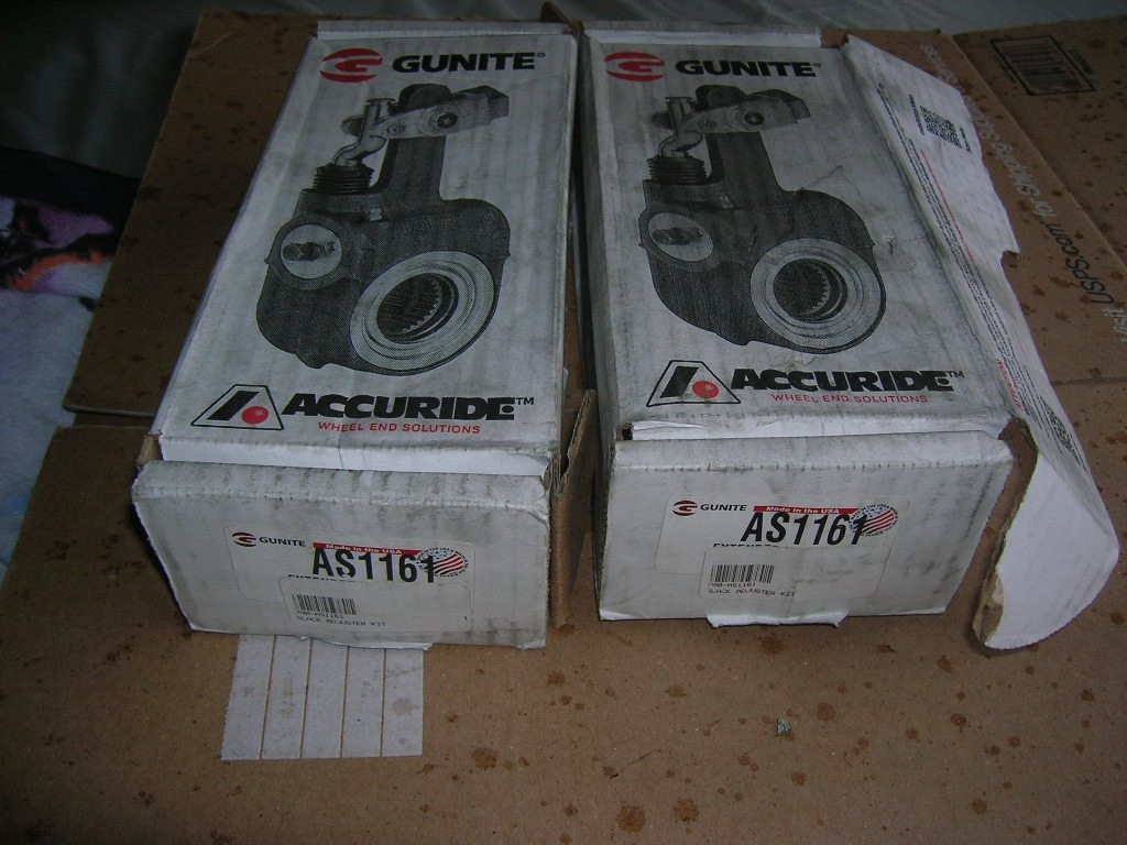( 2 ) Gunite AS1166 Automatic Slack Adjuster  1-5/8" 37 Spline 6.5 Span