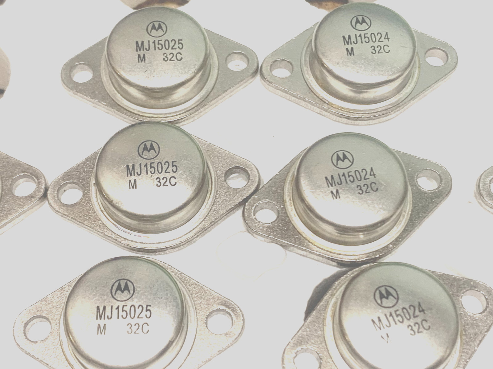 6 Pairs | MJ15024 NPN + MJ15025 PNP | Audio Power 16A 200-250V 250 WATTS TO-3