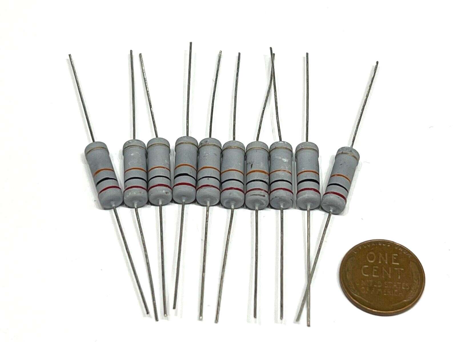 10 Pieces 22 Ohm 3Watt 3W 5% Tolerance Metal Oxide Film Resistor G607