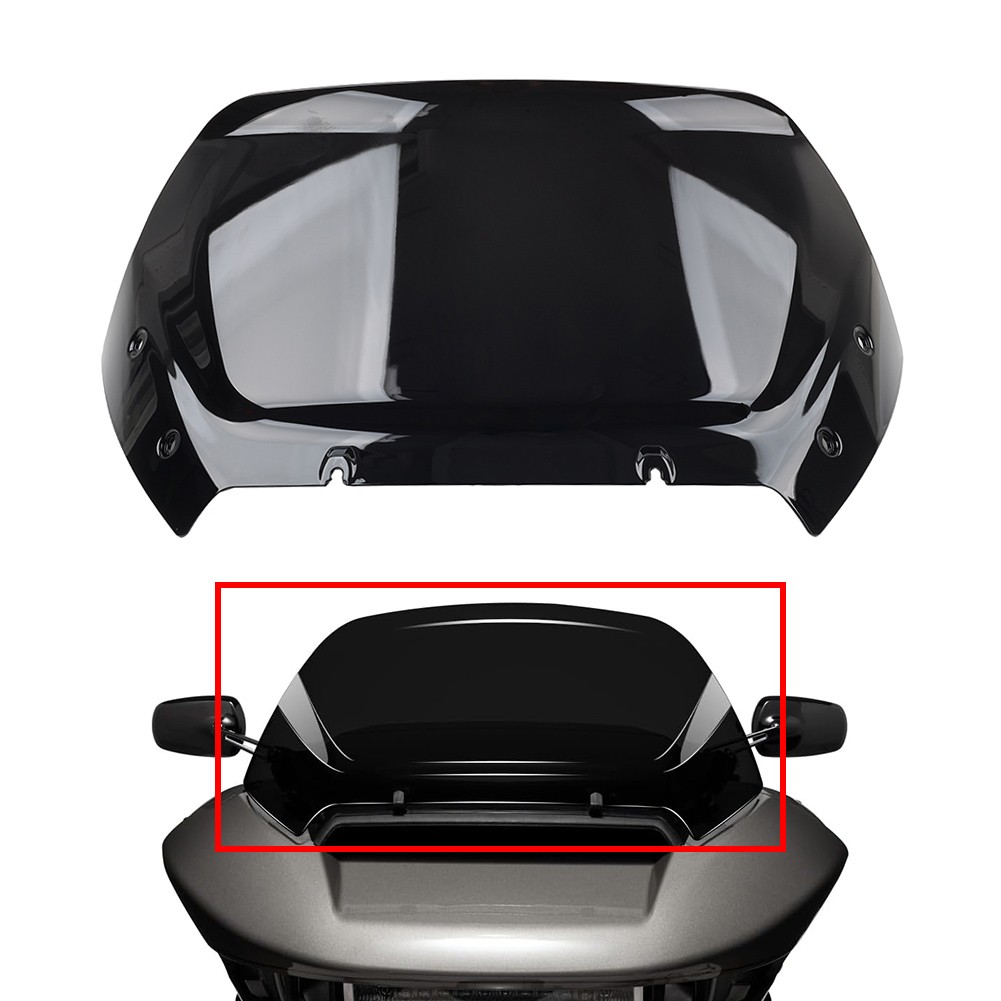 12" Black Windscreen Windshield For Harley Touring Road Glide CVO 2023 2024