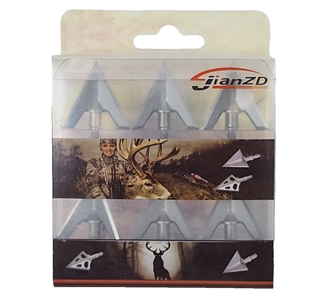 6 PCs Hunting X5 Broadheads Integral Forming 100 Gr Archery Tough Steel Tips