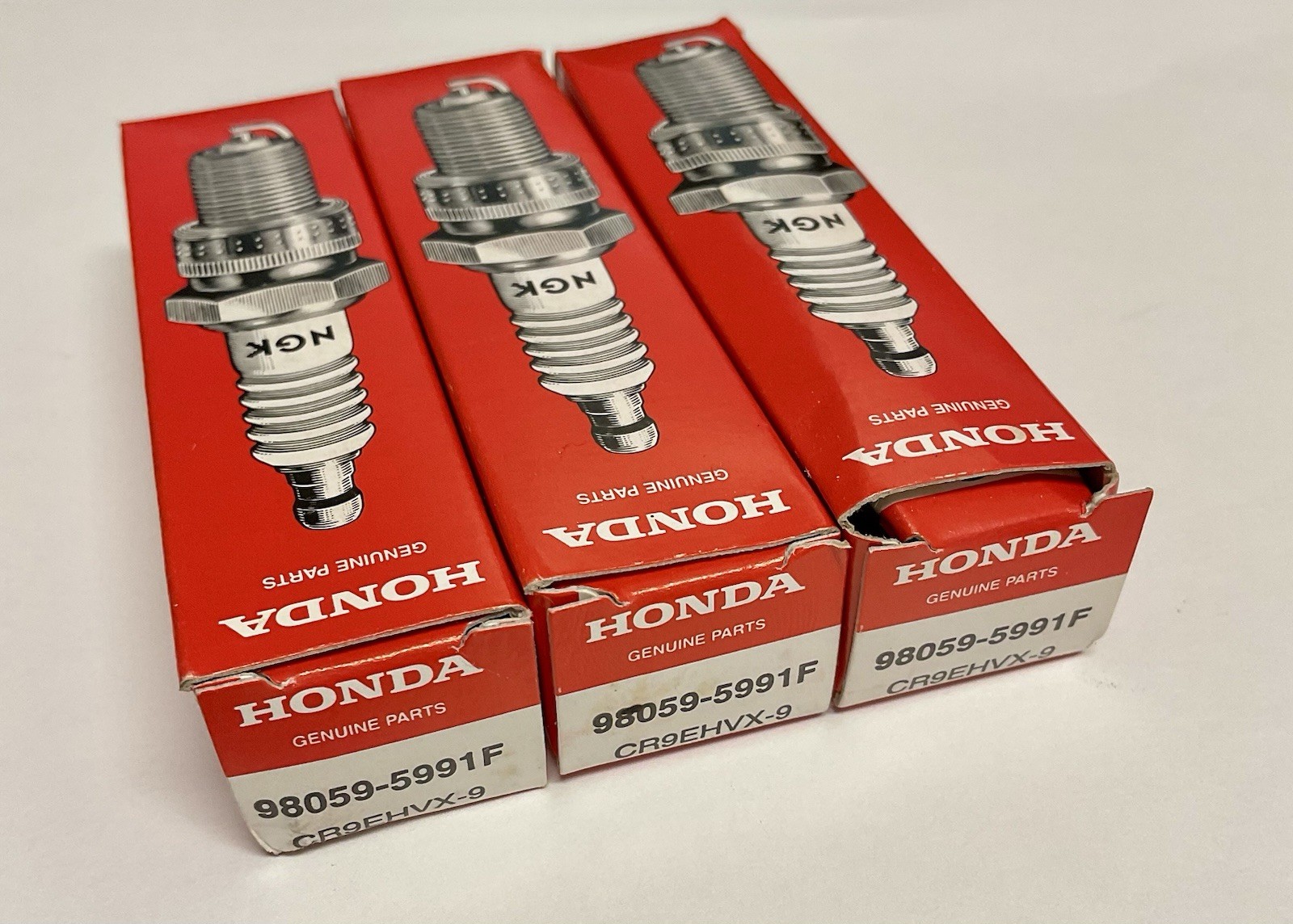 VINTAGE HONDA NGK CR9EHVX-9 Spark Plugs  SET OF 3