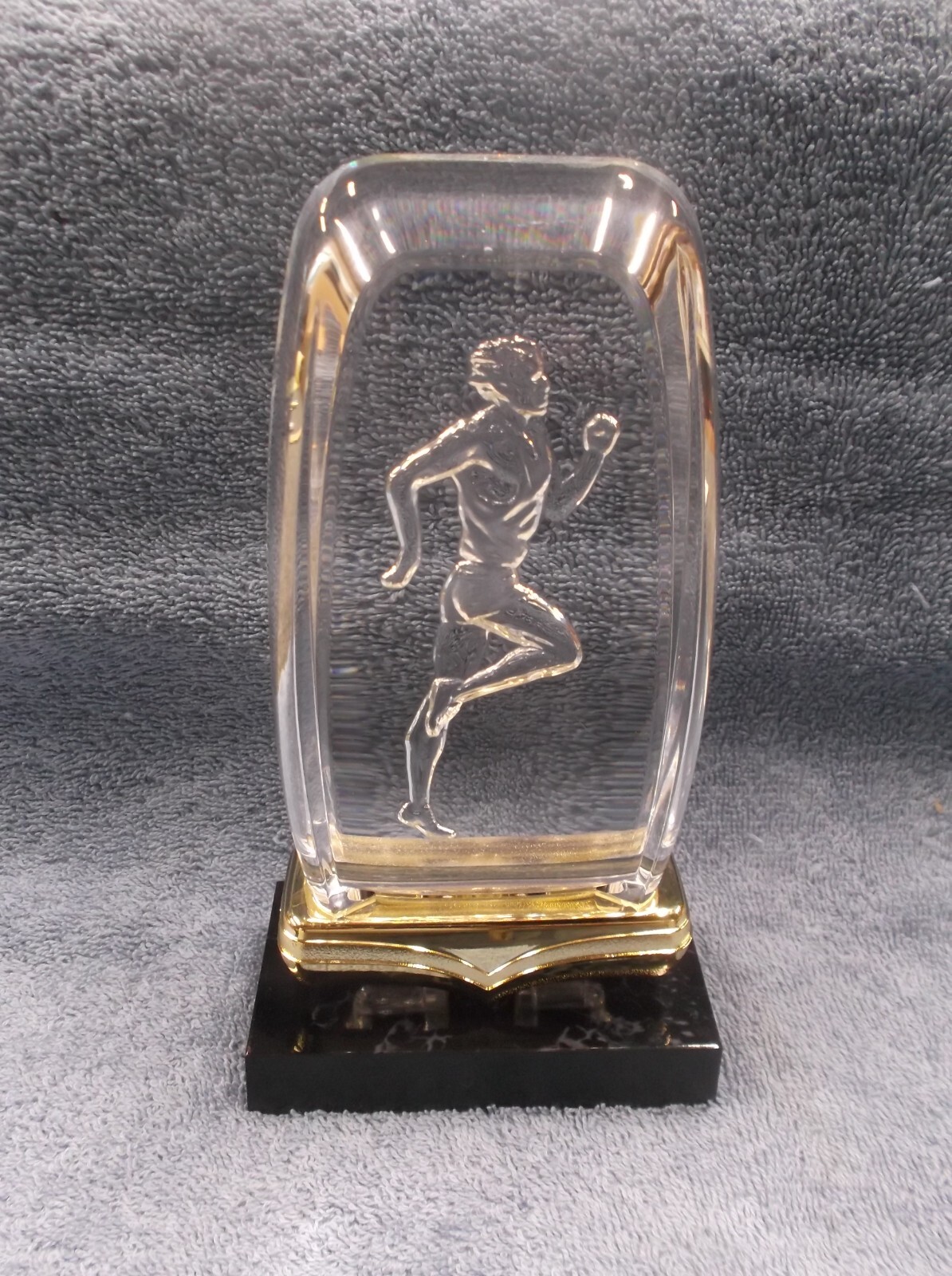 male track clear acrylic trophy award team quantities