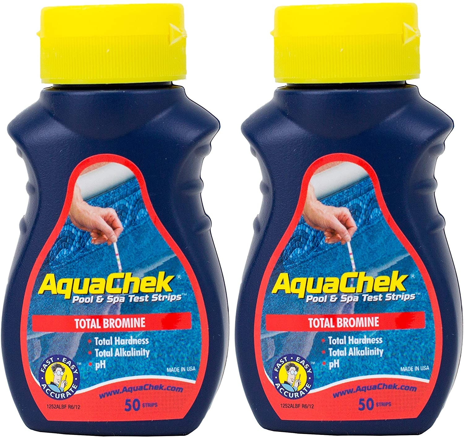 AquaChek Total Bromine Red Test Strips 50 Count 2 Pack Spa Hot Tub