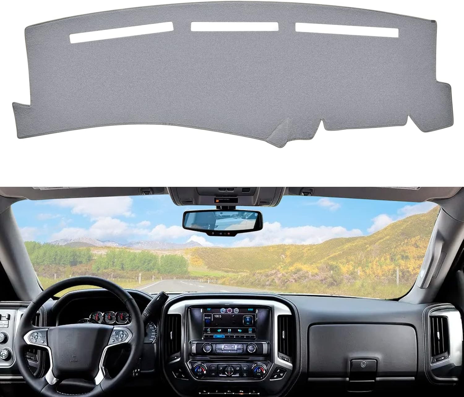 Dashboard Dash Cover Mat Carpet Compatible with 99-06 Chevy Silvera... Fast Ship