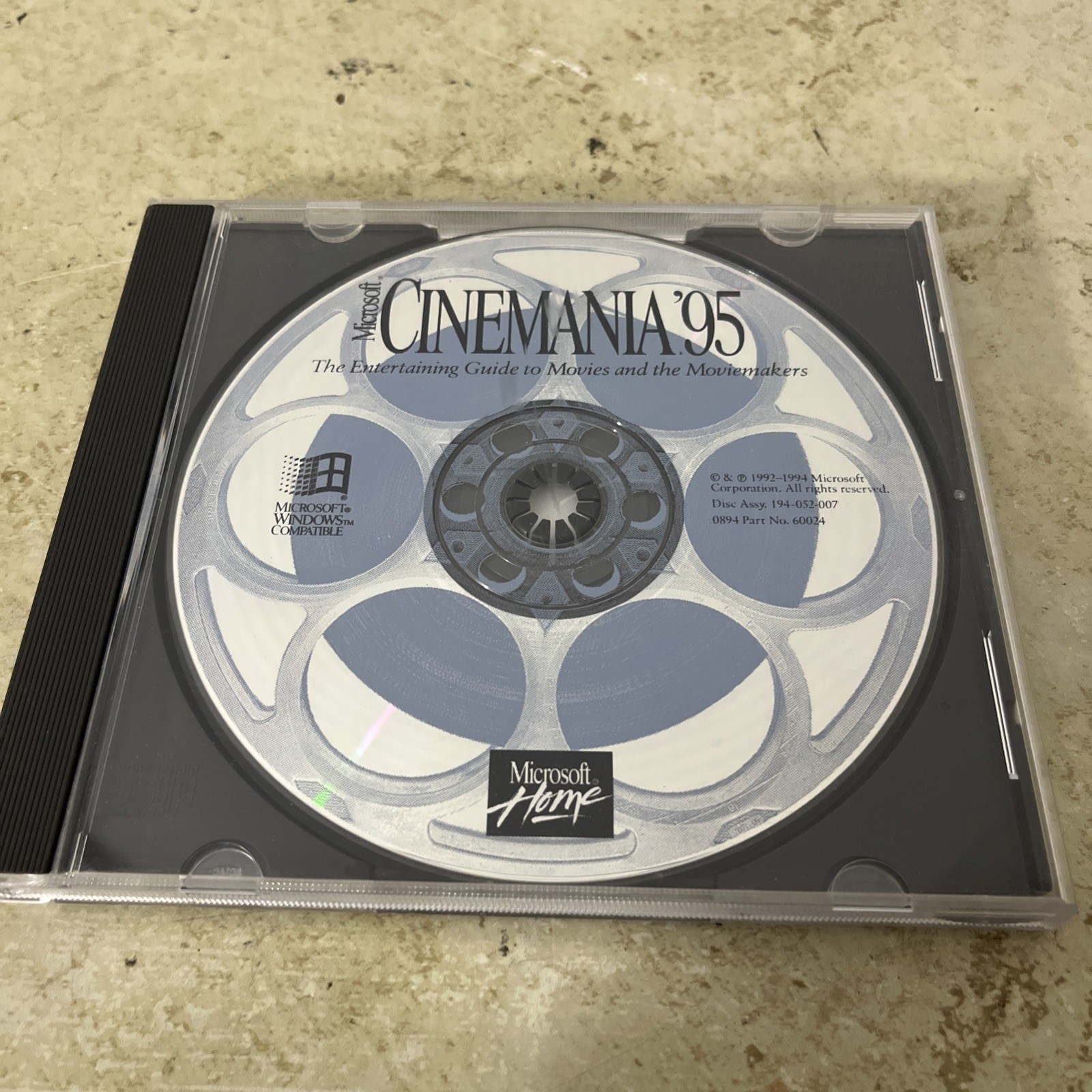 Microsoft Cinemania 95 Guide to Movies And Moviemakers Windows 95 Software