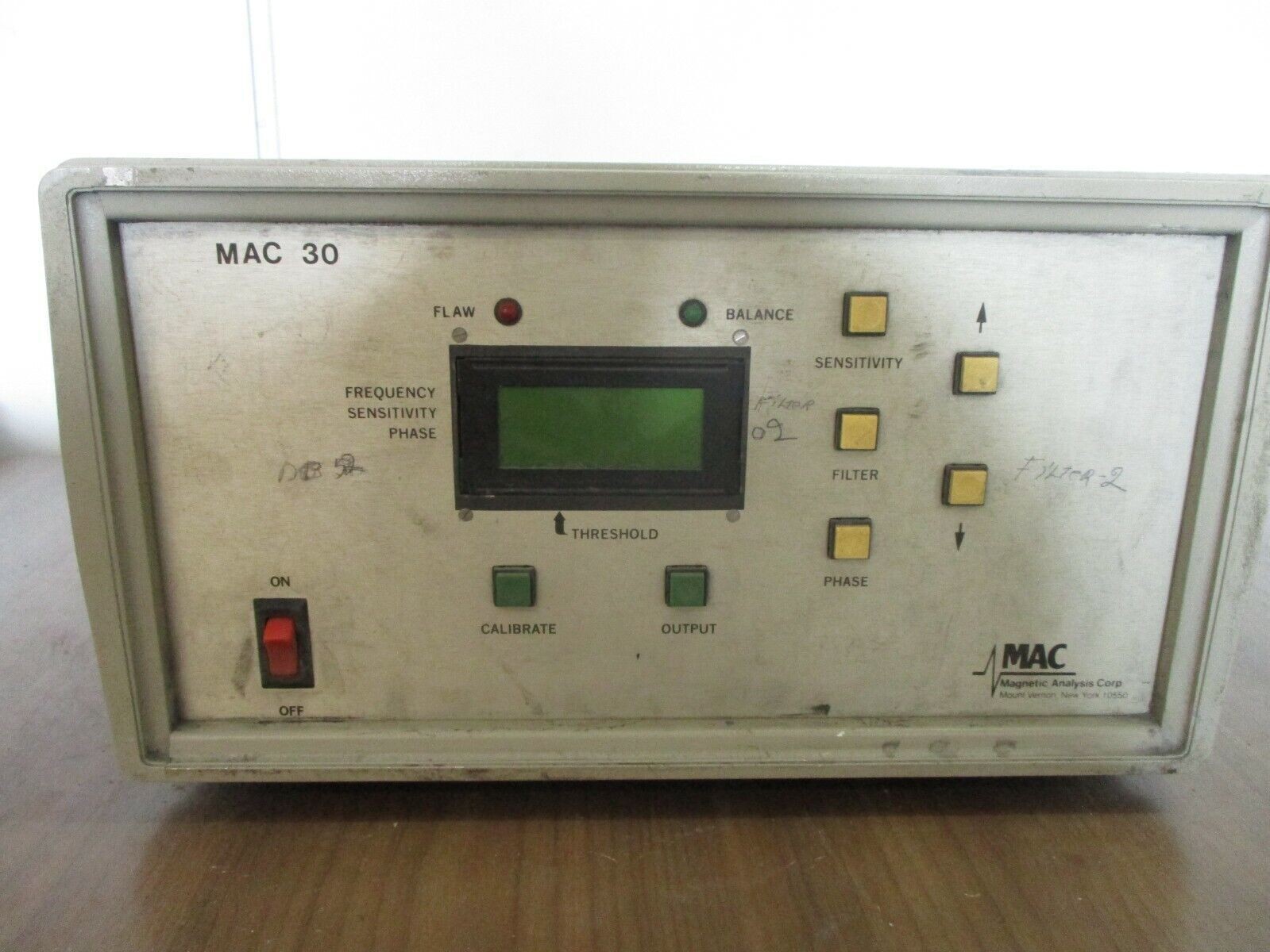 Magnetic Analysis Corp. Magnetic Analyzer MAC 30 Used