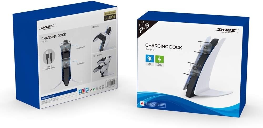 PlayStation 5 Controller Charger LED Light Charging Station For PS5