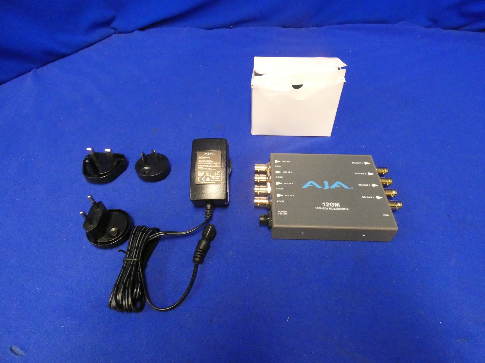 AJA 12GM 12G-SDI MUX/DEMUX Converter w/AJA External Power Supply